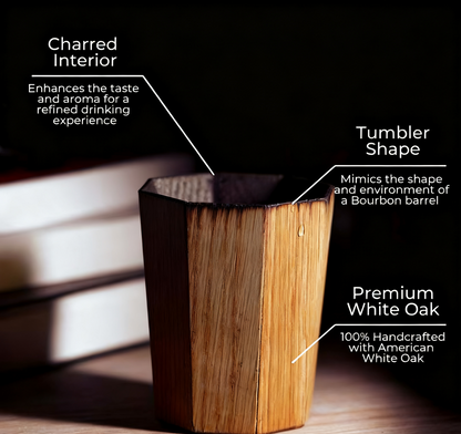 Crafted Wood Cup-set of 2