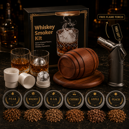 LEA&MORE Whiskey Smoker Gift Set