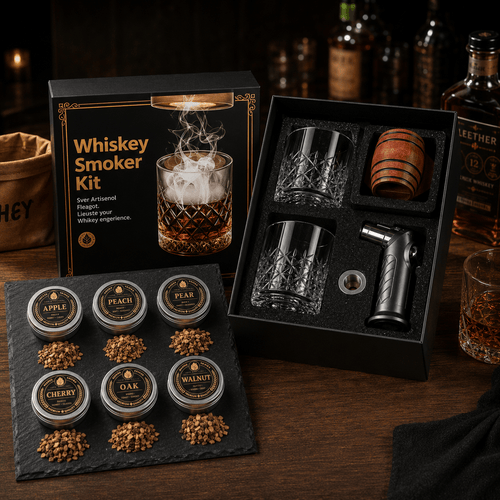 LEA&MORE Whiskey Smoker Gift Set