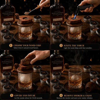 LEA&MORE Whiskey Smoker Gift Set