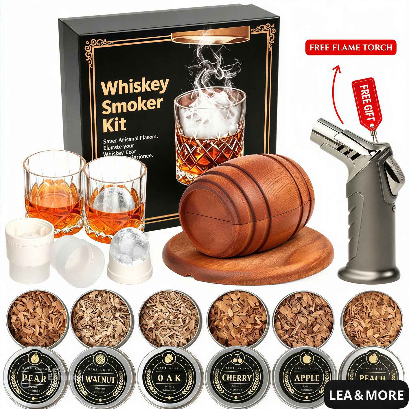 Oak Cask Reserve Smoker Gift Kit